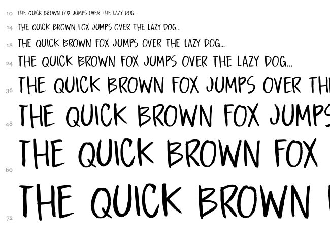 DK Boarding House font waterfall